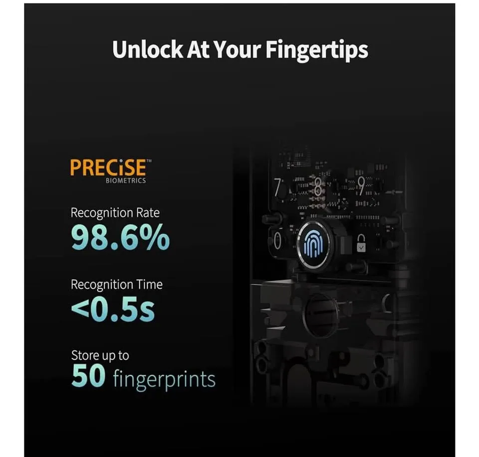 Aqara Smart Lock U100, Fingerprint Keyless Entry Door Lock image indicator(2)