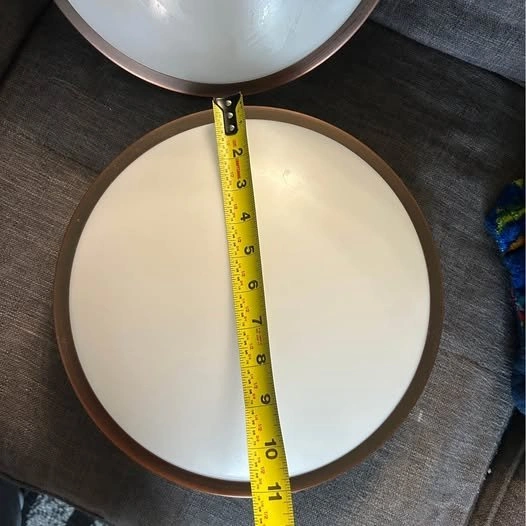 Pair of 12" LED Ceiling Flush Mount Lights (Oil Rubbed Bronze) - photo 4