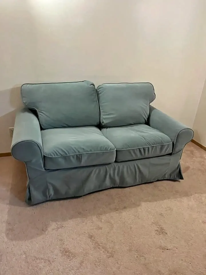 IKEA UPPLAND Loveseat Sofa (Hakebo Gray-Green)