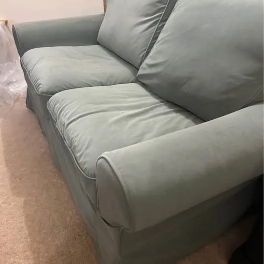IKEA UPPLAND Loveseat Sofa (Hakebo Gray-Green) - photo 2