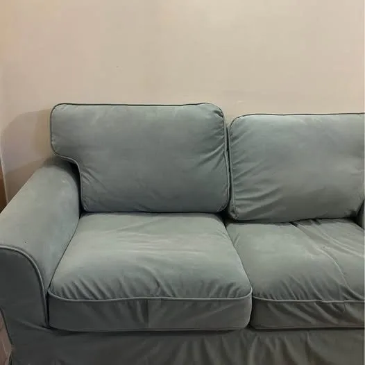 IKEA UPPLAND Loveseat Sofa (Hakebo Gray-Green) - photo 4