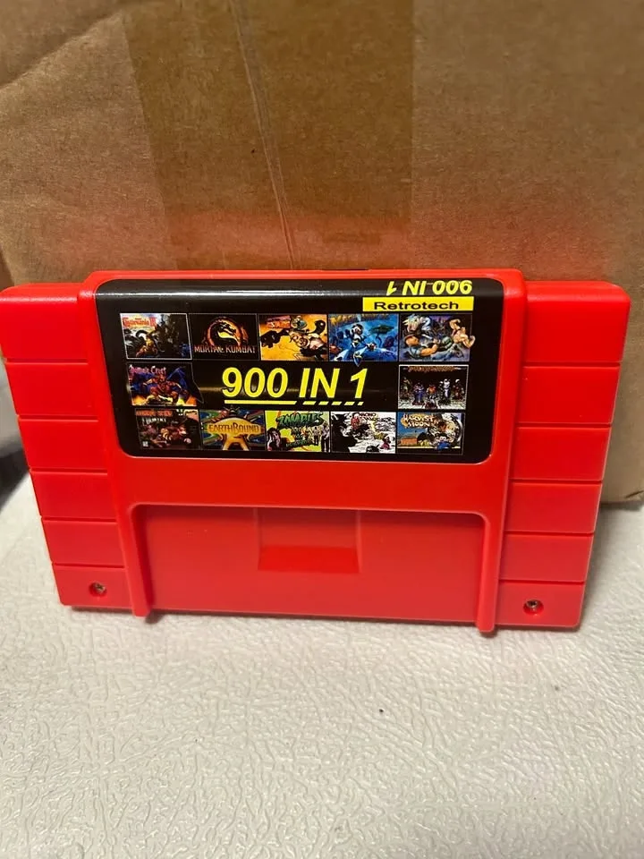 Super Nintendo 900 in 1 Multi Games Cartridge for SNES