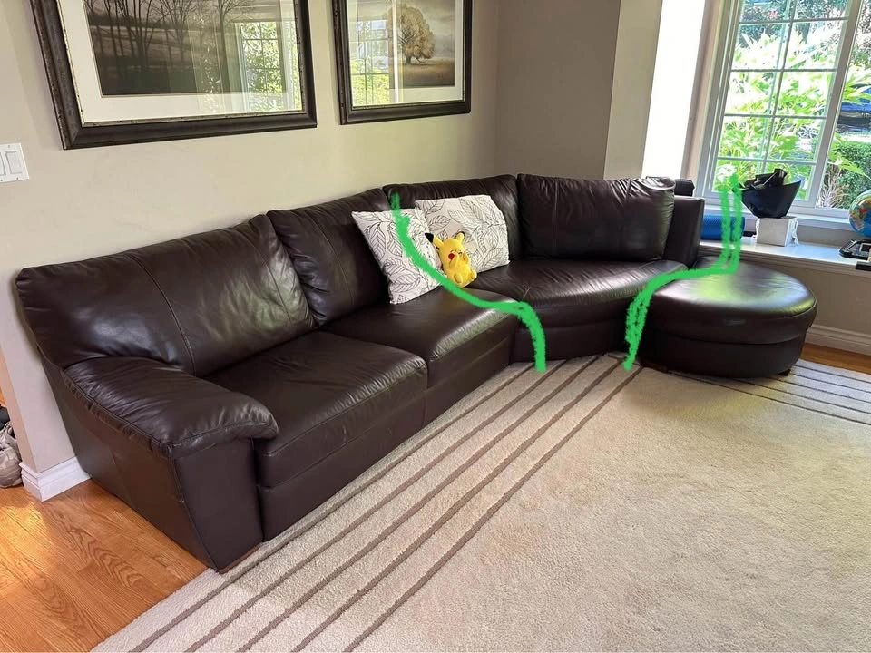 Leather Sofa 3 Parts - photo 2
