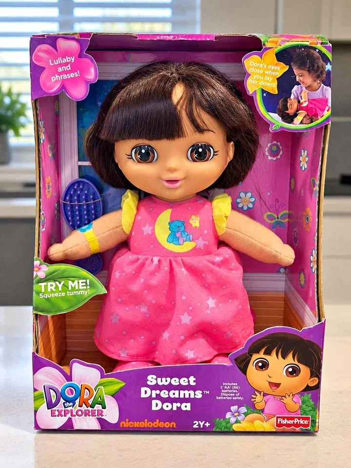 Vintage 2012 Fisher-Price Sweet Dreams Dora Doll – Original Box