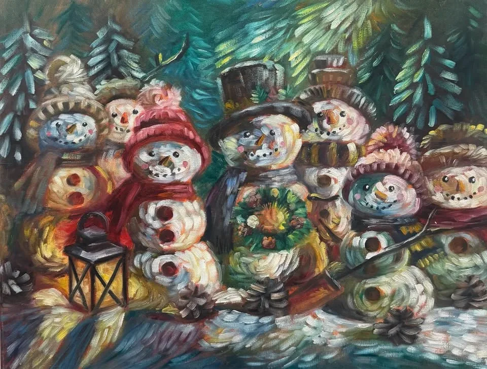 Medium size original painting - photo 5