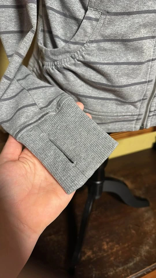Lululemon Striped Zip Up Hoodie Sweater - photo 3