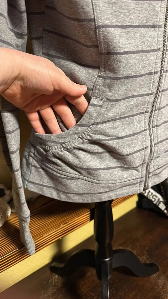 Lululemon Striped Zip Up Hoodie Sweater - photo 4