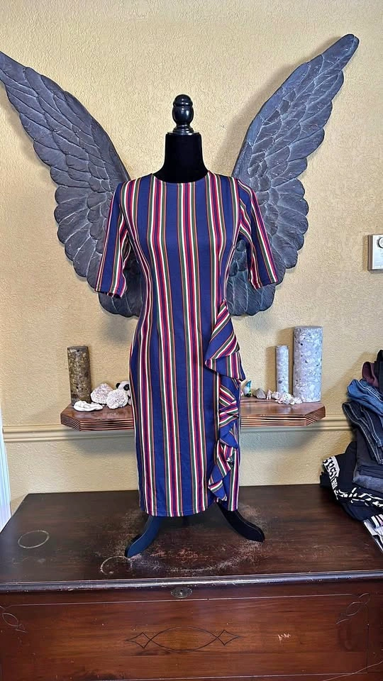 Oxiuli Fashion Striped Dress