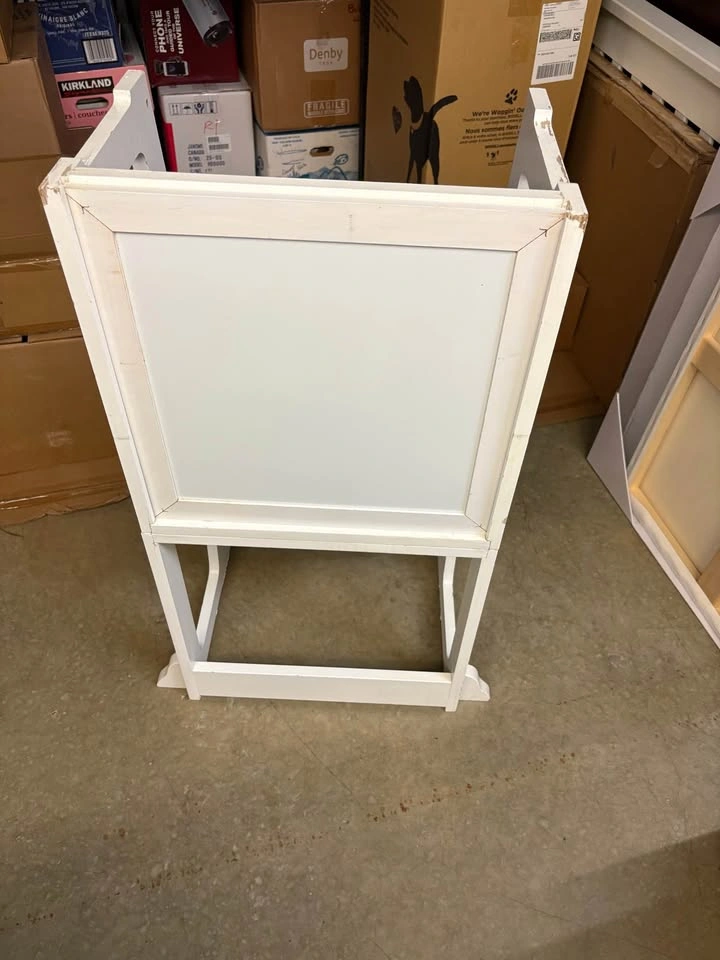 White Wooden Toddler Learning Tower with Whiteboard - photo 3