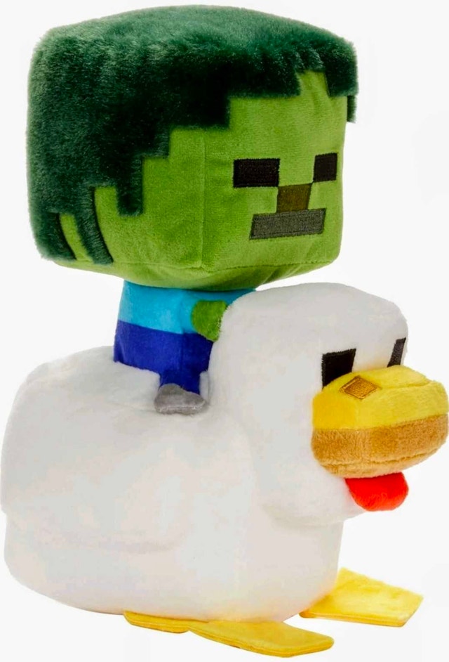 Mattel Minecraft Zombie Chicken Jockey Plush - photo 3