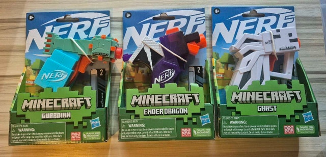 NERF MicroShots MINECRAFT Mini Blasters