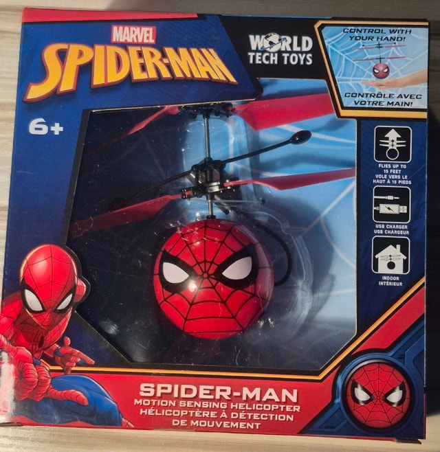 World Tech Toys Marvel Spider-Man Motion Sensing Helicopter