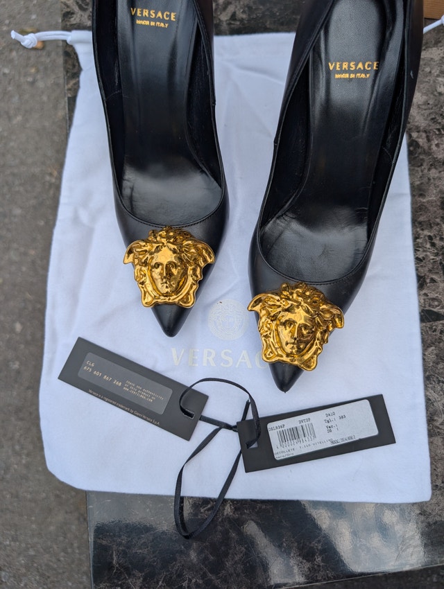Versace Medusa Heels