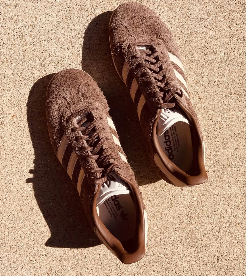 Vintage Adidas Suede Gazelle Trainers Earth Strata Size 8.5 - photo 2
