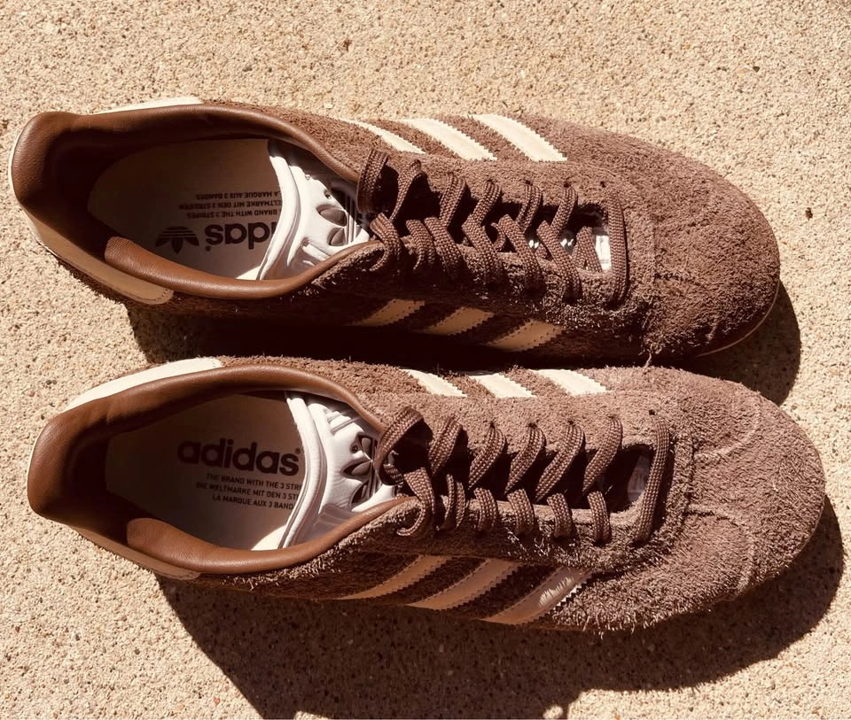 Vintage Adidas Suede Gazelle Trainers Earth Strata Size 8.5 - photo 3