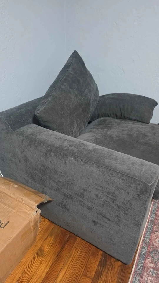 Charcoal Gray Oversized Chair and a Half - photo 2
