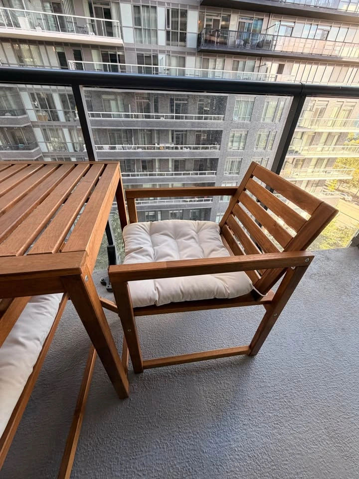 IKEA NÄMMARÖ Outdoor Dining Set – Table + 4 Chairs with Cushions - photo 4
