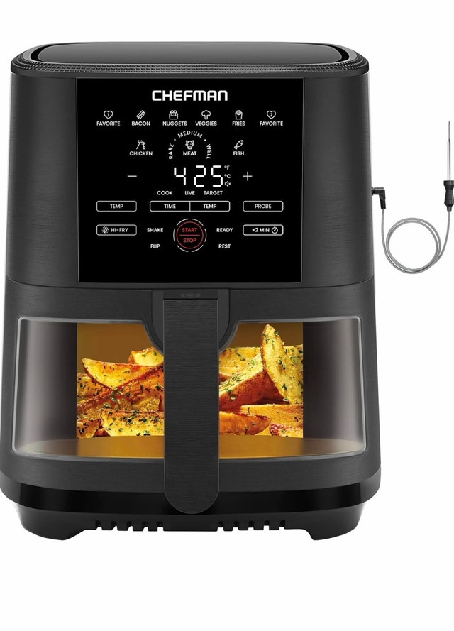 Chefman 5 Qt Air Fryer with Probe Thermometer – Black - photo 5