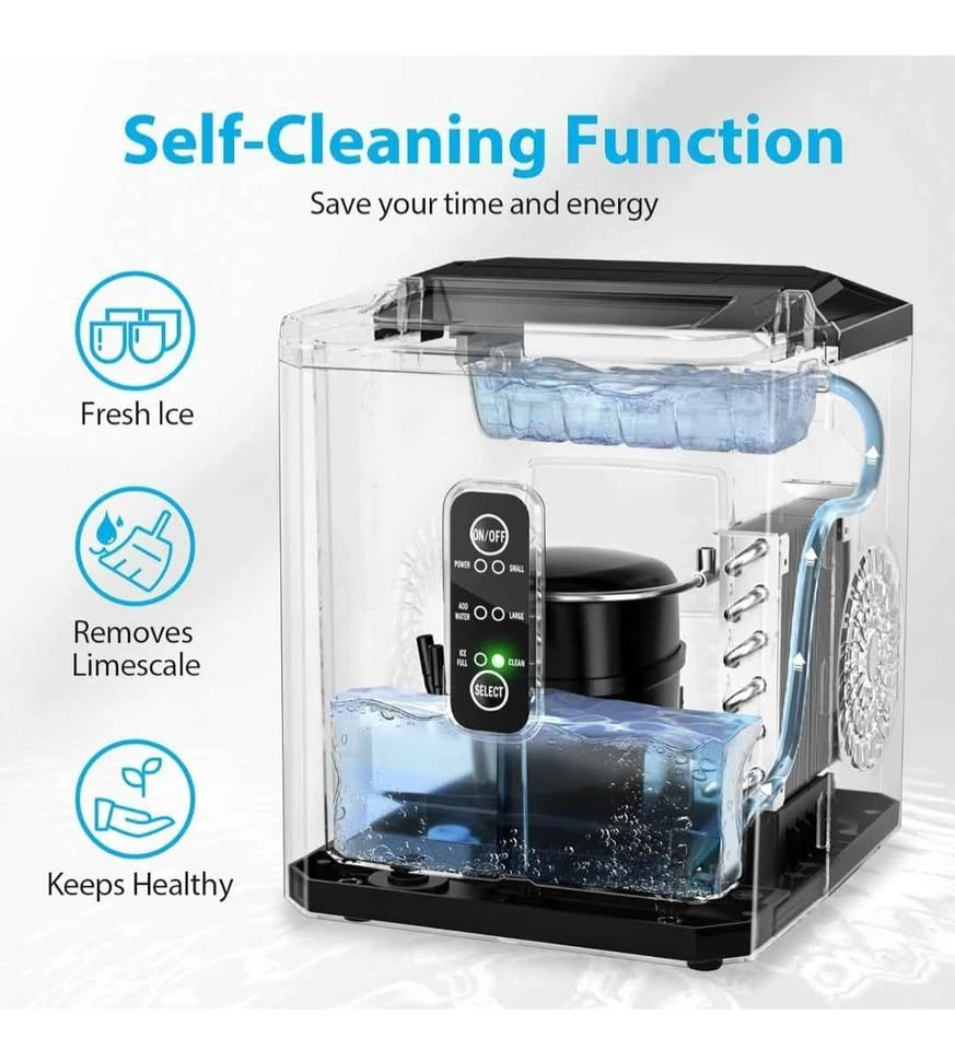 Aeitto Portable Ice Maker Machine 9 Cubes 6 Min - photo 4