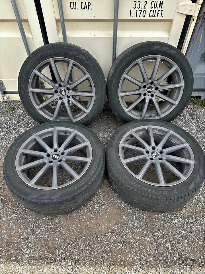 Set of Eurodesign 20" German Rims on Winter Tires