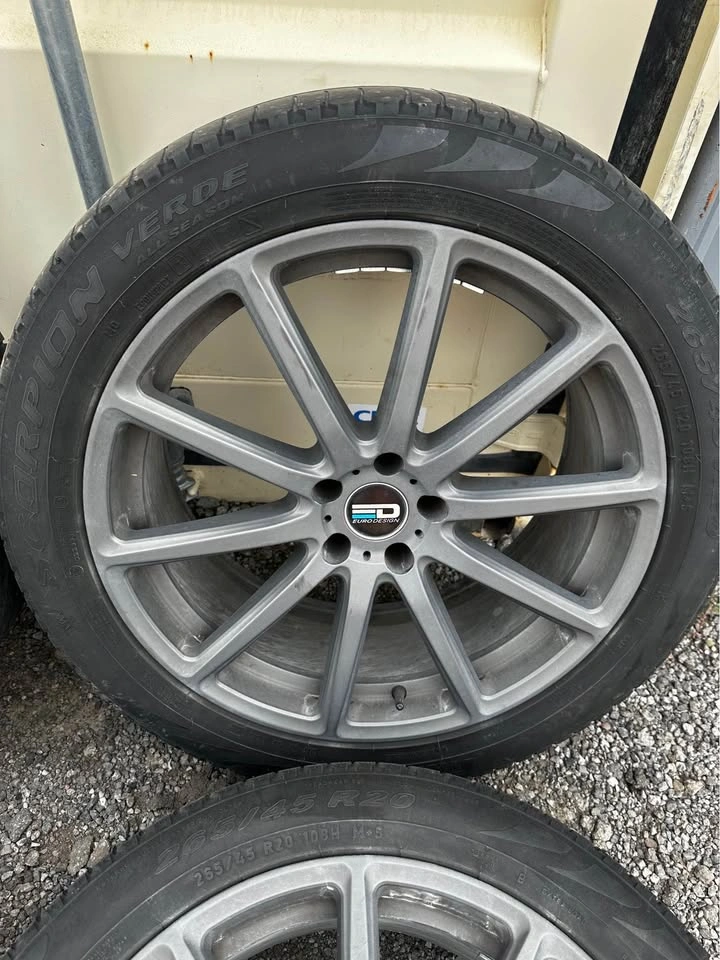 Set of Eurodesign 20" German Rims on Winter Tires - photo 3