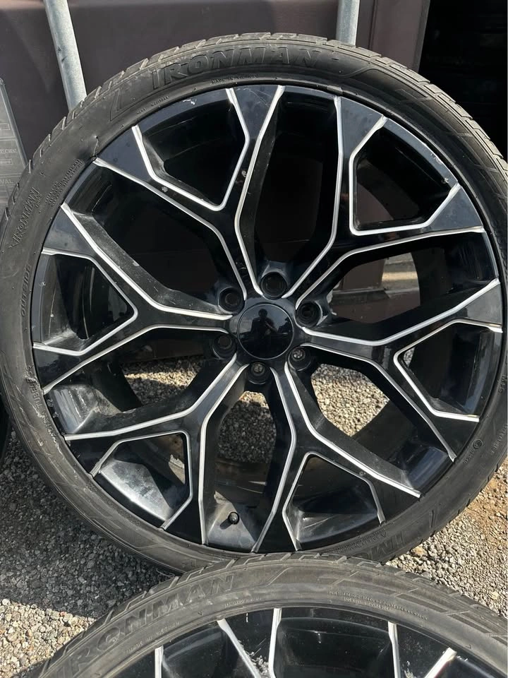 Set of Aftermarket 24” Cadillac Escalade Rims On All Season Tire - photo 2