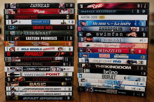 34 DVD Movie Lot Action Comedy Horror Drama Unrated Blu-ray