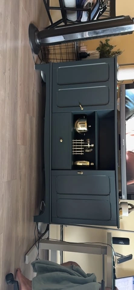Dark Blue Bar Cabinet - photo 3