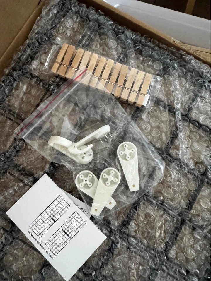 Wall Grid Panel Set with Clips and Hooks - photo 2
