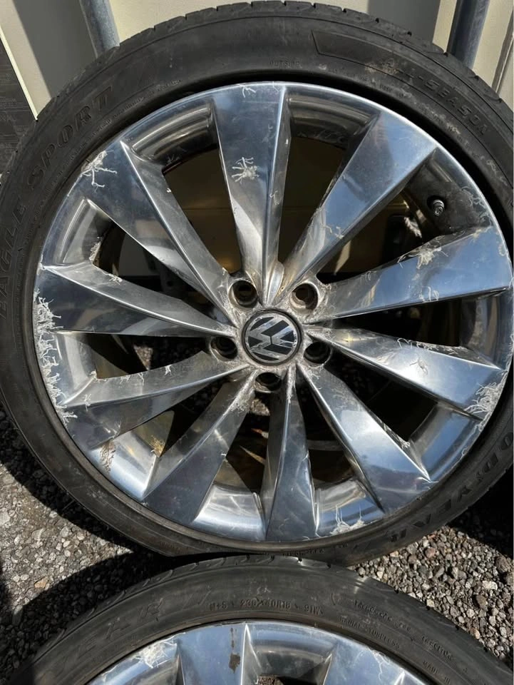 Set of OEM 18” Volkswagen Passat/Scirocco Rims on Goodyear All S - photo 5