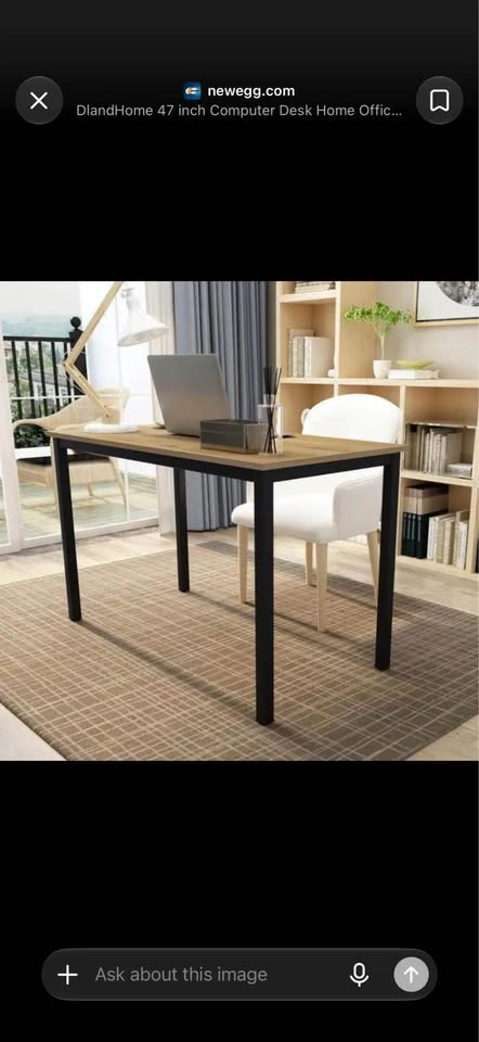 Brand New - Light Oak/ Maple 47.2” Computer Desk - photo 2