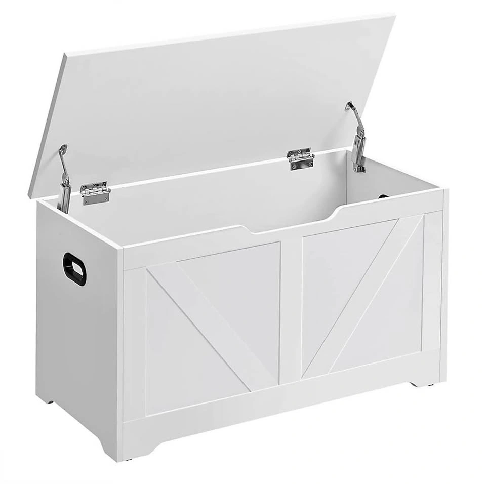 White Farmhouse style storage bench - BRAND NEW (4 pcs left)