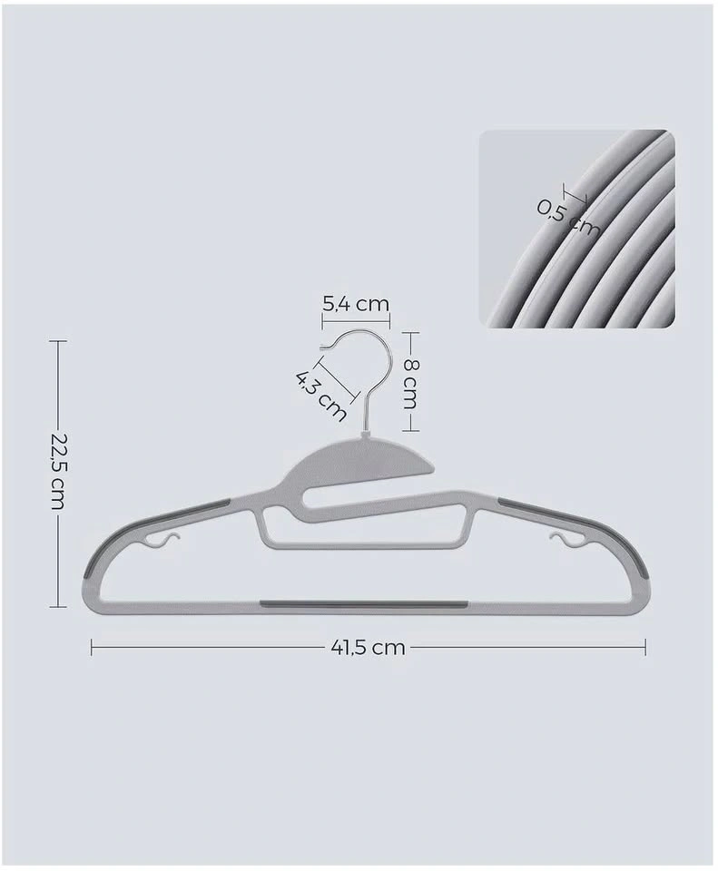 20-Pack Clothes Hangers – Gray - photo 5