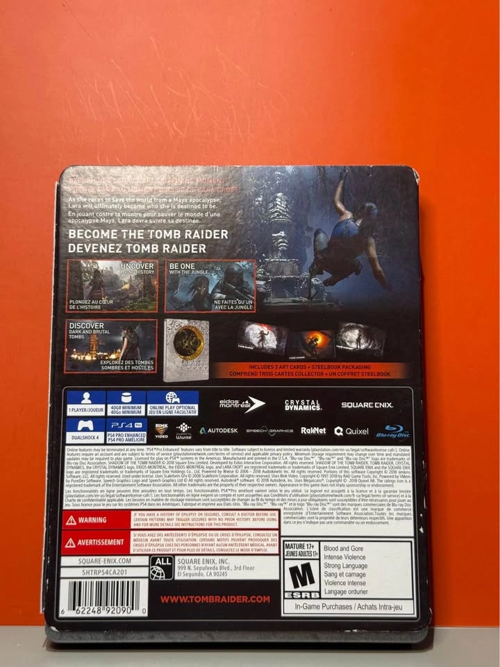 Shadow of the Tomb Raider Steelbook Edition — PlayStation 4 - photo 2