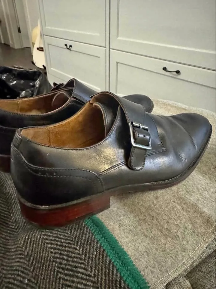 Florsheim Sorrento Monk Strap Black Shoes (Men’s 9.5) thumbnail