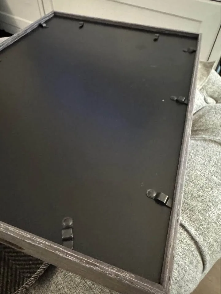 Grey painted wooden tray - decorative and functional image indicator(3)