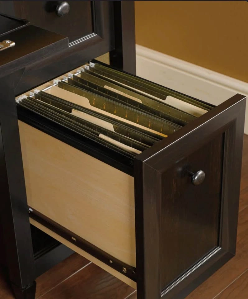 Computer desk with storage cabinet - photo 4