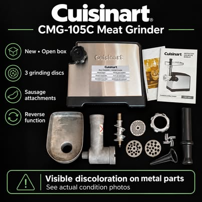 Cuisinart CMG-105C Meat Grinder Unused, Open Box