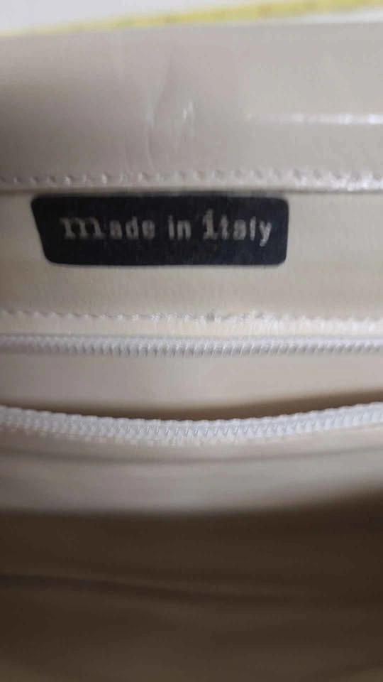 Vintage Beige Leather Shoulder Bag - Made in Italy - photo 3