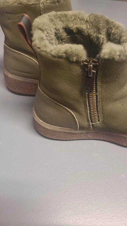 Cougar Olive Green Waterproof Suede Ankle Boots - photo 2