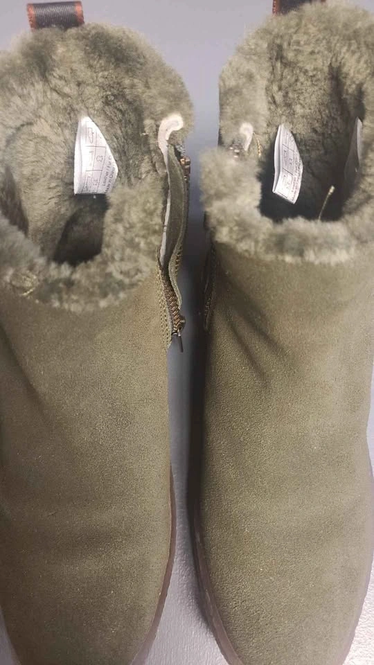 Cougar Olive Green Waterproof Suede Ankle Boots - photo 4