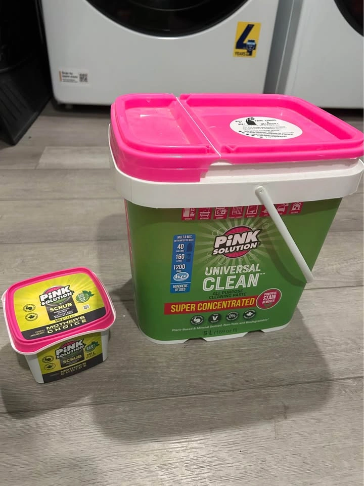 Pink solution Cleaning