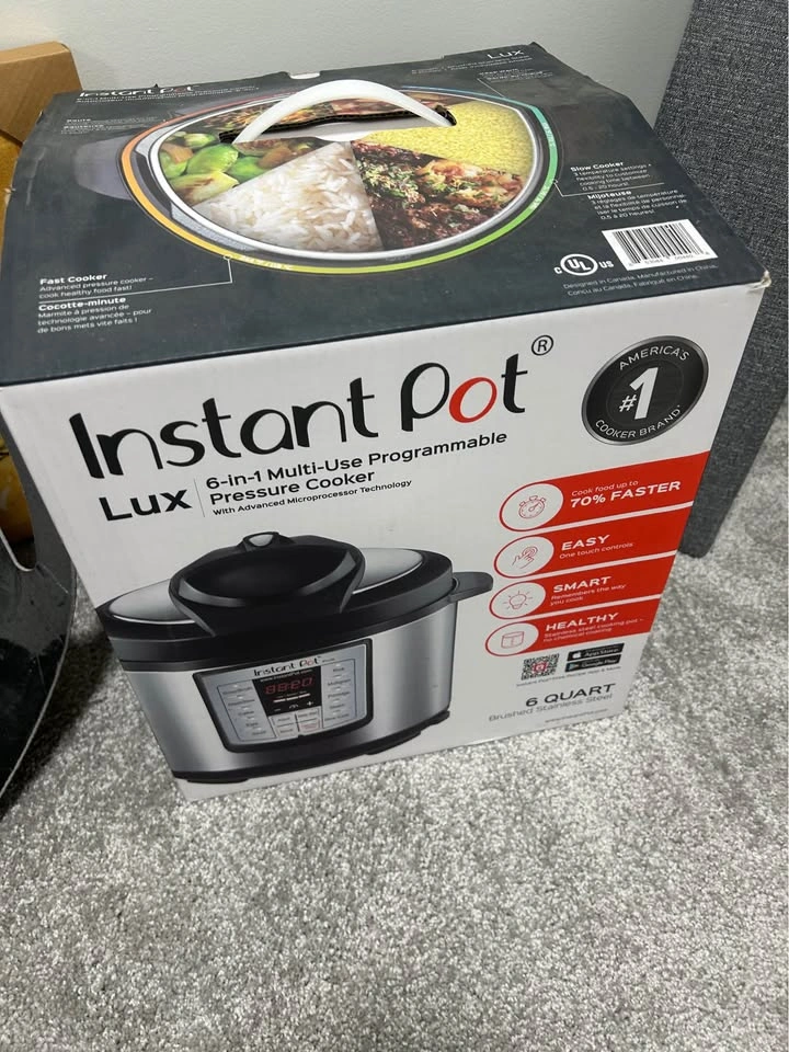 Brand New Instant Pot Lux 6-Qt - Open Box, Never Used - photo 3