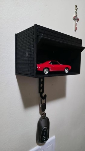 Wall Mounted Diecast Car Garage & Key Holder - photo 3