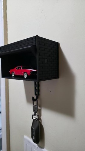 Wall Mounted Diecast Car Garage & Key Holder - photo 4