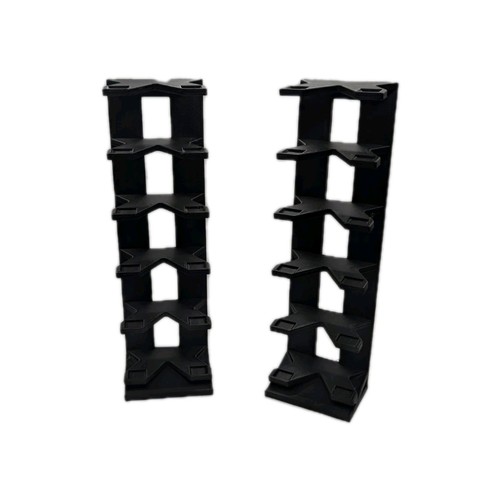 Set of two 3D printed Hot Wheels display stands, holds 6 each