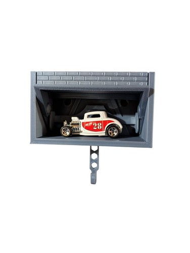Wall Mounted Hotwheels & Matchbox Brick Garage Key holder, Gray - photo 2