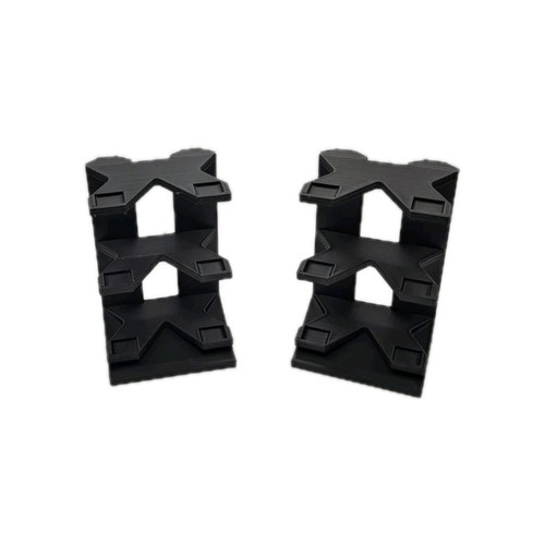 Set of Two 3 Car Display Stands for Hot Wheels, Black - photo 2