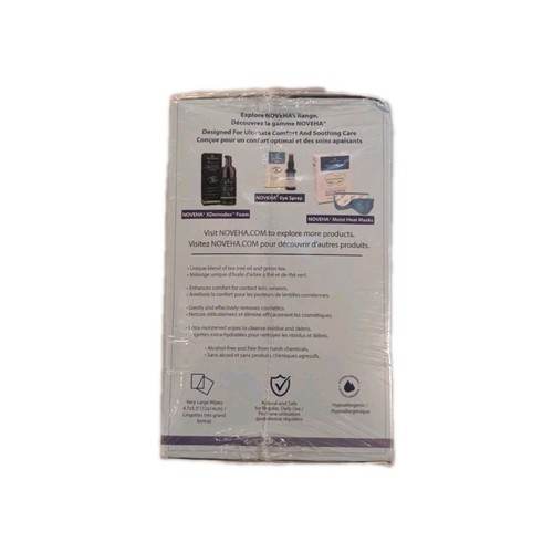 NOVEHA 60PCs Daily Hygienic Eyelid & Lash Wipes - photo 3