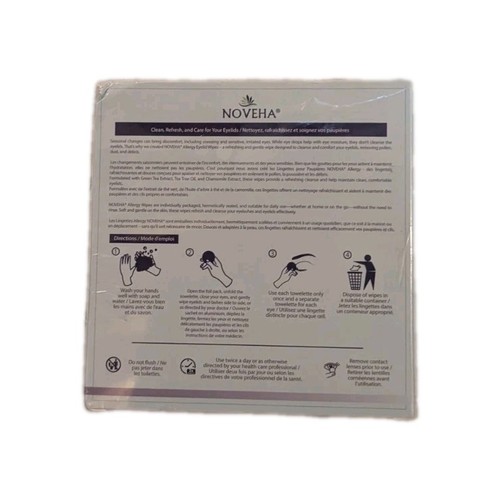 NOVEHA 60PCs Daily Hygienic Eyelid & Lash Wipes - photo 4